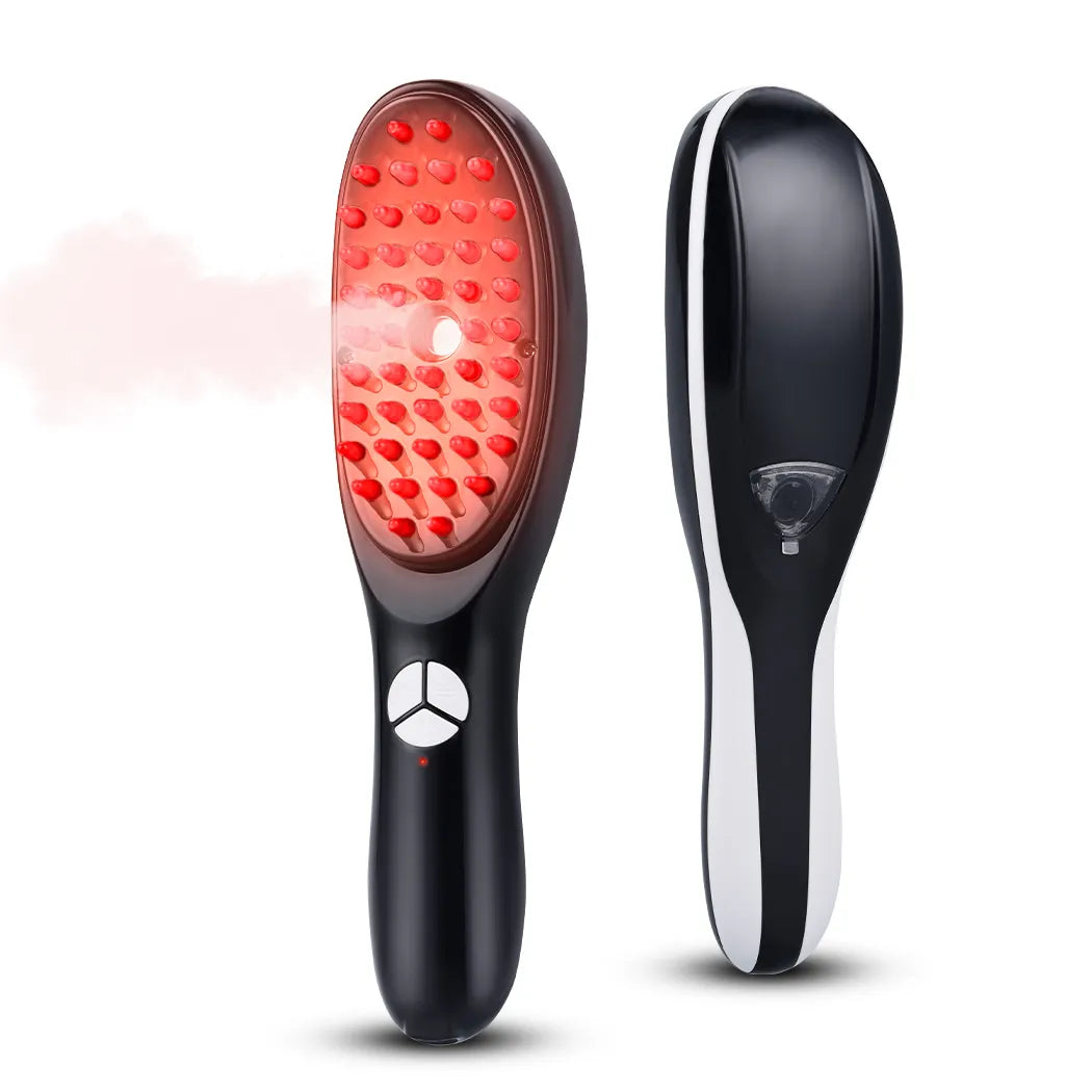 Brosse à cheveux infrarouge LED Therabrush™ avec diffuseur d'huile 