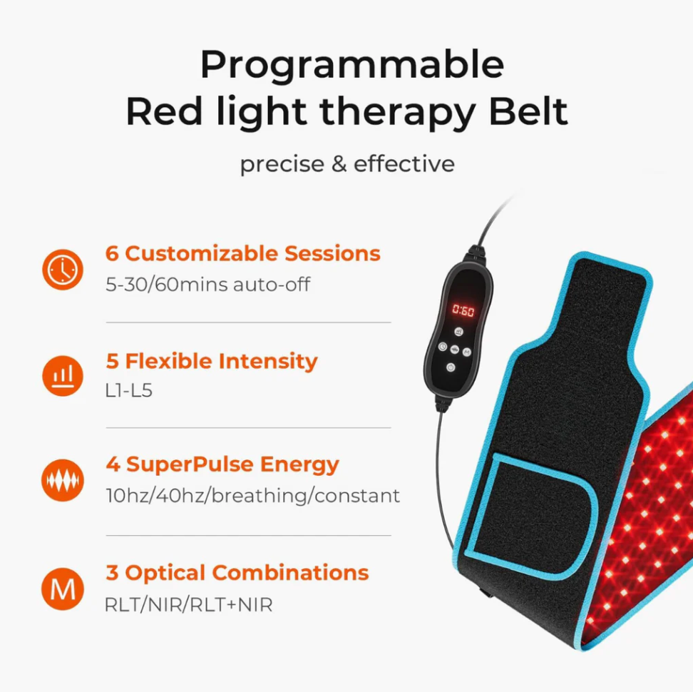 TheraBeam™ PDT LED-Infrarot-Lichttherapie-Körperpackung mit Fernbedienung 